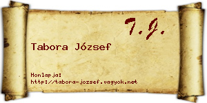 Tabora József névjegykártya